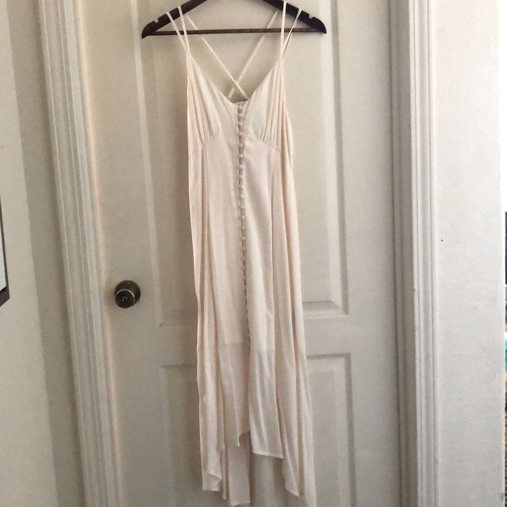 Summer evening off white dress